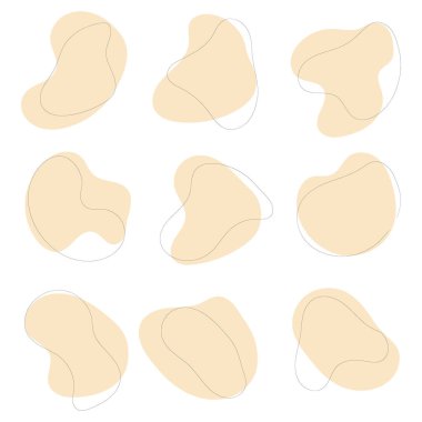 Yumuşak bej şekilli bir kompozisyon. Birbirlerine akışkanca akıyor. Sıcaklık ve samimiyet hissi yaratıyor. Şekiller simetrik olarak yerleştiriliyor, bu da resmin bütünlüğünü ve dengesini sağlıyor..