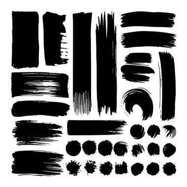 Değişik boyutlarda ve kalıplarda detaylı fırça darbeleri. Markalaşma, posterler ve yaratıcı projeler için ideal..