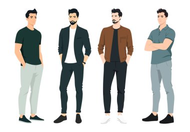 Bu illüstrasyonda sofistike ve çok yönlü bir görünüm, karışık iş ve gündelik stiller sergileniyor. Moda ilhamı, markalaşma ve profesyonel stil ipuçları için ideal..
