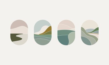 Kompozisyon, duvar sanatı, markalaşma ve dijital dekor için mükemmel hale getiren barışçıl doğa sahnelerini yansıtıyor..