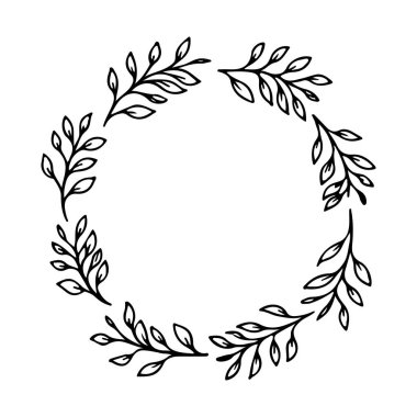 Bu zarif yuvarlak tasarım simetri ve zarafeti birleştirir, onu düğün kırtasiyesi, logo, tebrik kartı ve mevsimsel dekor için ideal kılar..