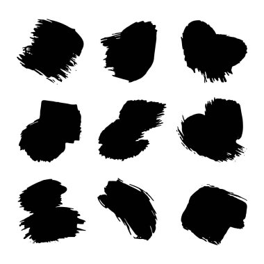 Geniş Soyut Fırça Paketi. Geçmişler, örtüler, kolajlar ve sanatsal tasarımlar için harika..