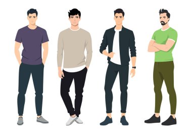 Erkekler Kıyafet Koleksiyonu. Bu koleksiyon modern erkeklerin moda eğilimlerini vurgular ve giyim markaları, dijital içerik ve reklamlar için ilham kaynağı olarak hizmet verir..