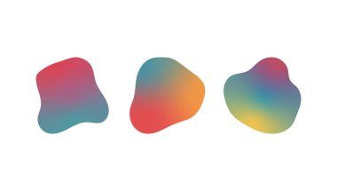 Yumuşak kenarlı canlı soyut kabarcıklar ve stil ve yaratıcı tasarımları geliştiren ılık tonlu gradyanlar..