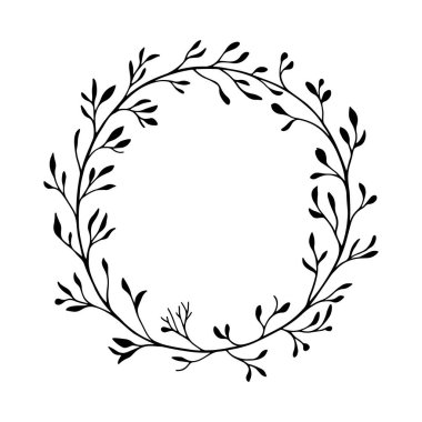 Siyah çizgiler ve akışkan şekillerle dekoratif çerçeve, minimal yerleşimler, modern ambalajlama veya yaratıcı kompozisyonlar için idealdir..