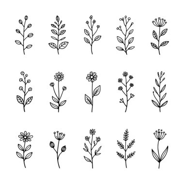 Küçük vintage tarzı çiçek elementlerinden oluşan simetrik bir ızgara. Tekstil, arkaplan ve desen yapımı için mükemmel..