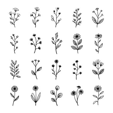 Düzenli bir şebekeye yerleştirilmiş küçük bir çiçek koleksiyonu, tekstil desenleri ve kusursuz tasarım için idealdir..