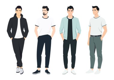 Erkek Tarzı ve Moda Eğilimleri. Bu set markalaşma, editör içeriği, moda ilhamı ve sosyal medya projeleri için mükemmeldir..