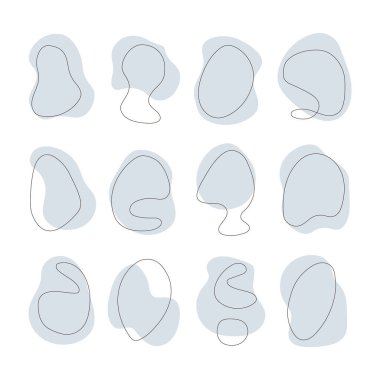 Çeşitli soyut şekiller bir ızgarada dizilir, yumuşak, açık renkli ve basit çizgiler sergilenir. Bu sanat eseri yaratıcılığı ve yansımayı davet ediyor..