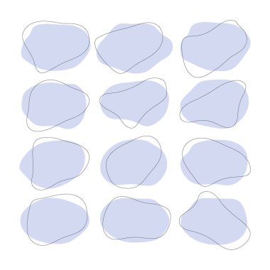 Sanatsal yaratılış, şebeke düzeninde siyah ile özetlenmiş birden fazla açık mavi şekil içerir. Bu tasarım çeşitli amaçlar için modern ve rahatlatıcı bir estetik sergiler..