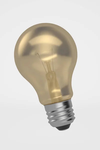 白い背景の上のアイデアの電球 イラストレーション — ストック写真