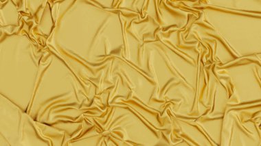 çok yumuşak ve pürüzsüz bir yüzeyi olan sarı bir zemin ve hafif kıvrımları olan Christo, pürüzsüz çizim, üç boyutlu resimleme.