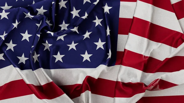 Крупный План Американского Флага Трехмерная Иллюстрация — стоковое фото