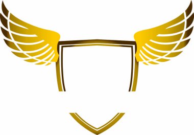 Kalkan kanatlı logo şeffaf png kanatlı kupa