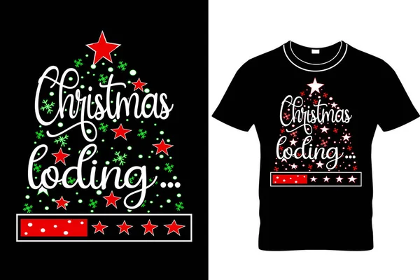 Chargement Noël Shirt Design Shirt Noël Design Chemise Noël Cadeau — Image vectorielle