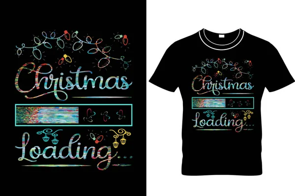 Chargement Noël Shirt Design Shirt Noël Design Chemise Noël Cadeau — Image vectorielle