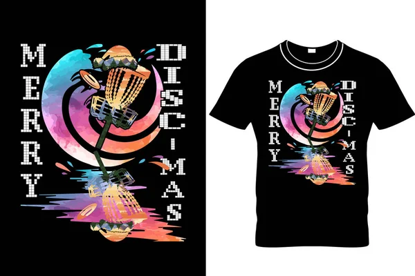 Joyeux Shirt Noël Disc Mas Design Shirt Noël Design Shirt — Image vectorielle