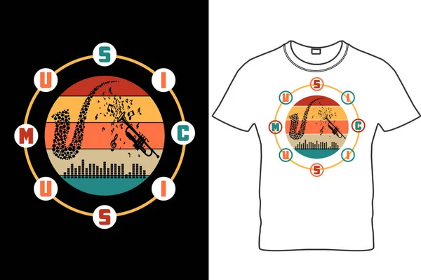  Music T-shirt Tasarımı, Musician T-Shirt Müzik Sloganı: Music Shirt Music Lover Shirt.