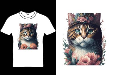  Kedi Süblimleşmesi Tişörtü Tasarımı, Kedi Severler için Kedi Sevgisi Tişörtü, Kedi Sevenler için Hediye, Kedi Sevenler için Hediye Tişörtü, Şirin Kedi Tişörtü 