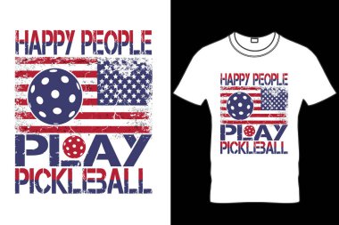  Happy People Play Pickleball Vintage Grange Pickleball T Shirt Design, Funny Pickleball Shirt,Mens Pickleball Legend T Shirt, Funny Sarcastic Pickle Ball Lovers Paddle Tee for Guys, Eat Sleep Pickle Ball, Pickleball Player Gift, Shirts For Sport clipart