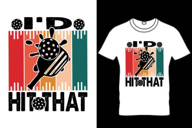  Id Hit That - Retro Vintage Pickleball Tişört Tasarımı, Funny Pickleball Shirt, Eat Sleep Pickle Ball, Pickleball Player Hediye, Raketbol Tişörtü, Paddleball Spor Tişörtü, Spor İçin Gömlekler