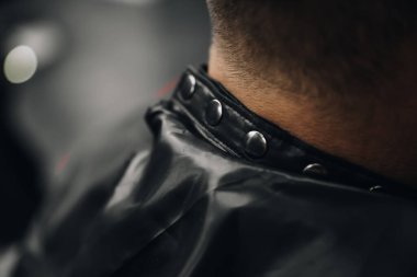 Kumaş peignoir aksesuarlarının düğmeleri. Yüksek kalite fotoğraf