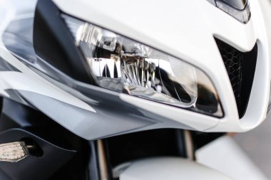 Modern motosiklet farları. Yüksek kalite fotoğraf