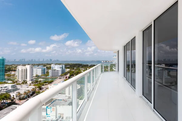View Balcony Akoya North Beach Beaches Miami Beach Turquoise Sea — Stock Photo, Image