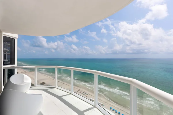 View Balcony Akoya North Beach Beaches Miami Beach Turquoise Sea — Stock Photo, Image