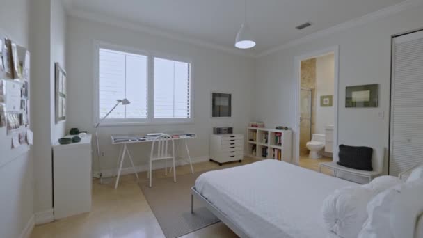Belas Fotos Interior Uma Casa Apartamento Localizado Flórida Eua Quarto — Vídeo de Stock
