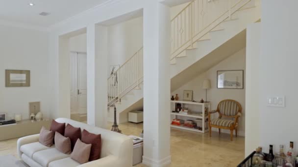 Schöne Fotos Filmaufnahmen Inneren Eines Hauses Appartements Florida Usa Luxuriöses — Stockvideo