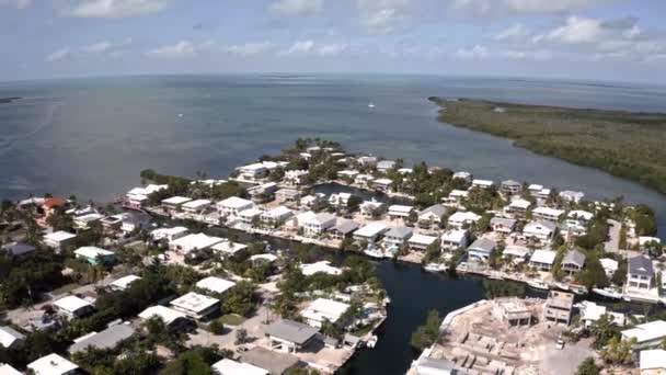 Drone Vidéo Fottage Floride États Unis Zone Commerciale Maisons Luxe — Video