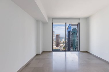 açık alanı olan modern boş bir daire