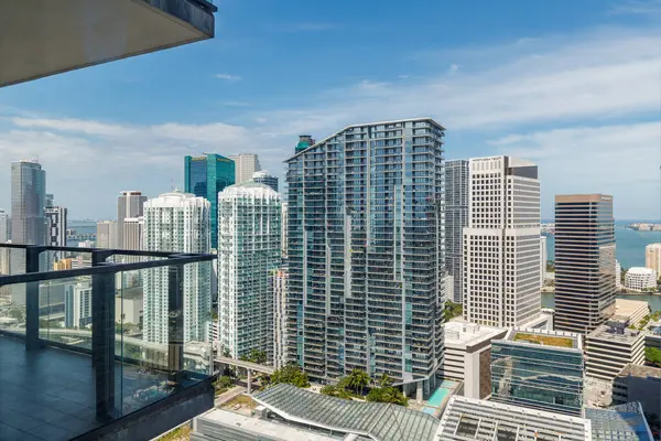 Miami şehir merkezinin manzarası