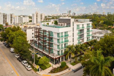 Miami Plajı, Florida, ABD - 16 Nisan, 2. 0. 21: Miami Beach deco, Florida.