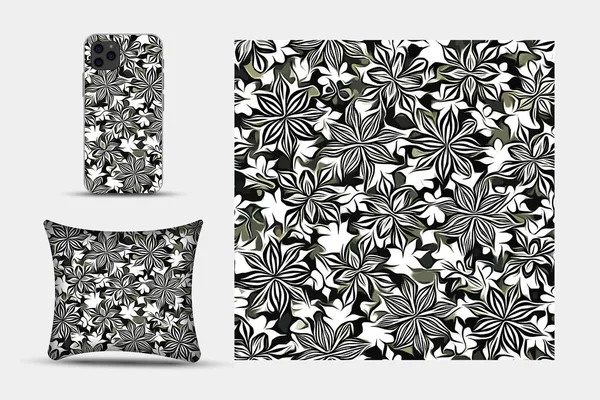 Textile Wallpaper Patterns Printable Digital Illustration Work Floral Print Designs — Stock Photo, Image