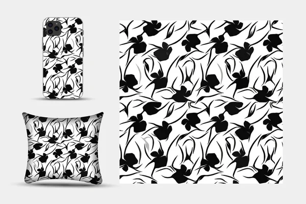 Textile Wallpaper Patterns Printable Digital Illustration Work Floral Print Designs — Stock Photo, Image