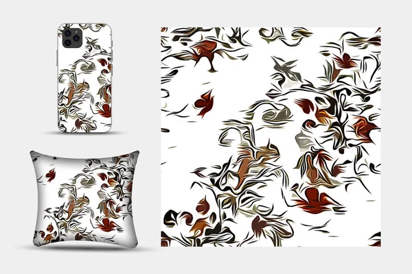 Druckbares Nahtloses Cover Muster Telefon Papier Textilien Und Tapeten Illustrieren — Stockfoto