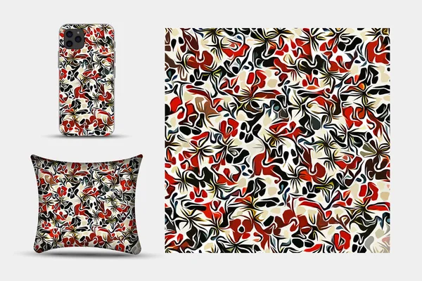 Modèle Couverture Sans Couture Imprimable Téléphone Papier Textile Papier Peint — Photo