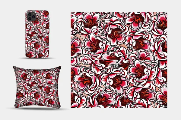 Patrón Cubierta Imprimible Teléfono Papel Textil Papel Pintado Textura Ilustración — Foto de Stock