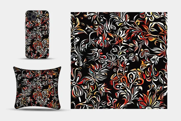 Patrón Cubierta Vectorial Imprimible Teléfono Papel Textil Papel Pintado Textura —  Fotos de Stock