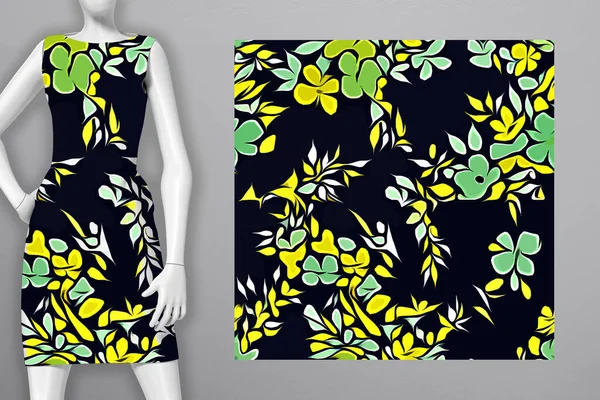 印刷可能なカバーパターン ドレス Tシャツ ノート テキスタイルと壁紙テクスチャ — ストック写真