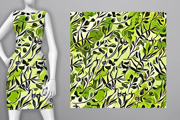 Modello Copertina Stampabile Vestito Shirt Telefono Notebook Carta Tessile Carta — Foto Stock
