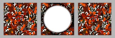 Tekstil ve duvar kağıdı desenleri. Basılabilir dijital illüstrasyon çalışması. Çiçek Yazdırma Tasarımı.