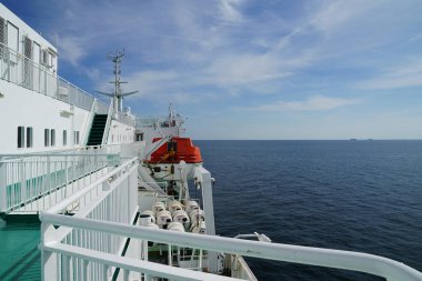 BALTIC SEA, AROUND BORNHOLM ISLAND - CIRCA JULY 2022: Polferries ferry on the route Ystad - Swinoujscie. clipart