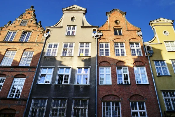 Gdansk, Polonya - Main Town 'da tarihi bir apartman.