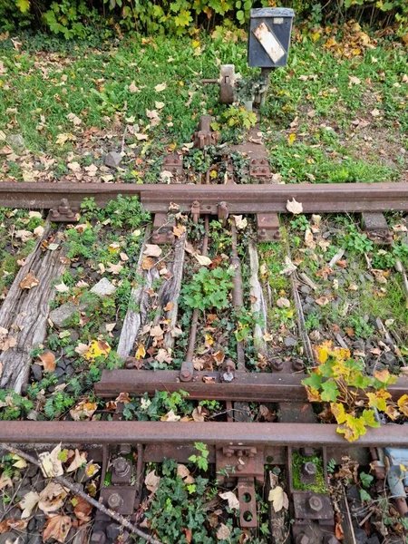 Old Train Tracks Have Been Used Long Time — Stock Photo, Image