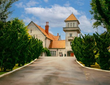 Campos do Jordao, Brezilya 'daki hükümet sarayı cephesi.