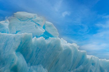 Iceberg landscape in icy Patagonian waters.