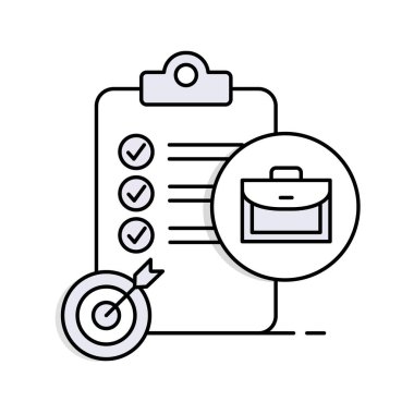 Eğitim Hedefleri Simgesi - Akademik Hedeflerinize Ulaşmak. Düzenlenebilir Vuruş.